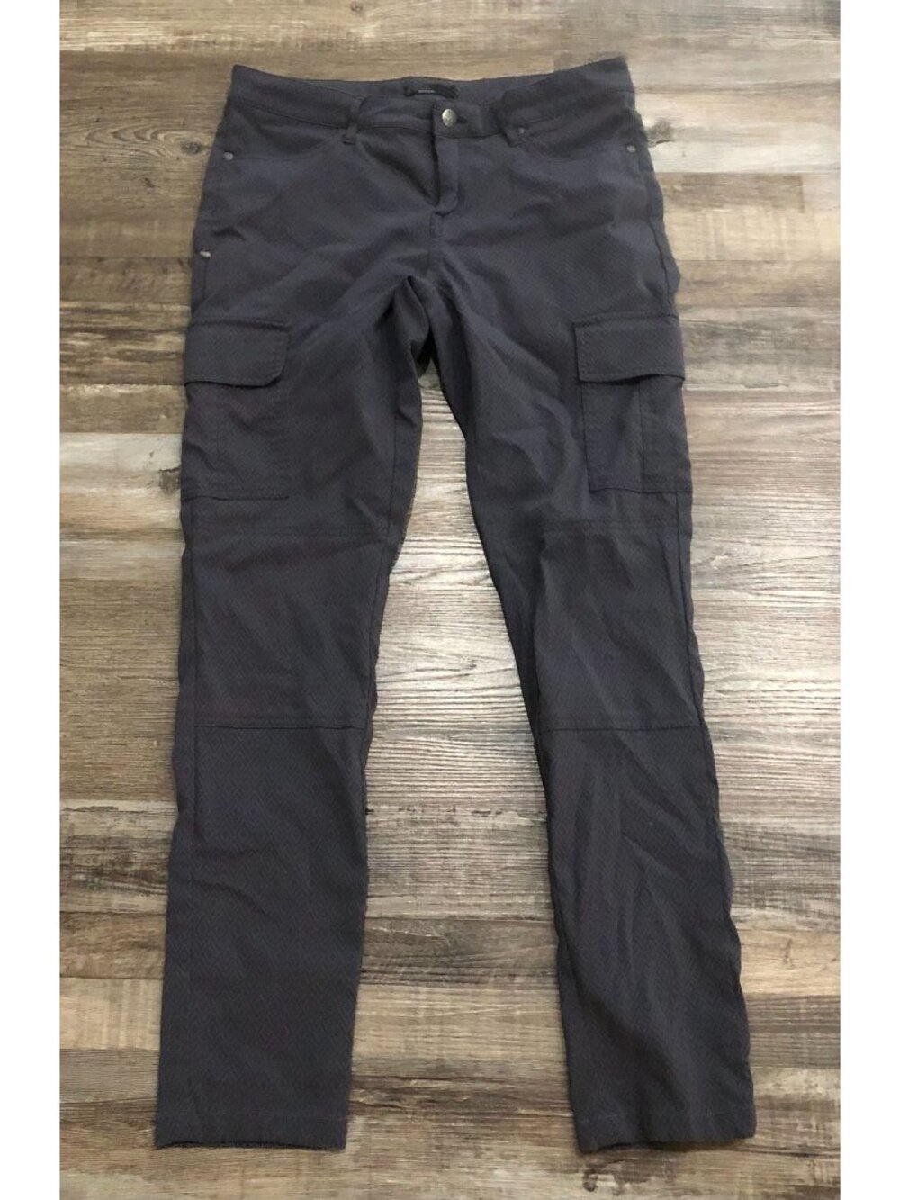 Prana Womens Size 8 Blue Stretch Meme Cargo Pants